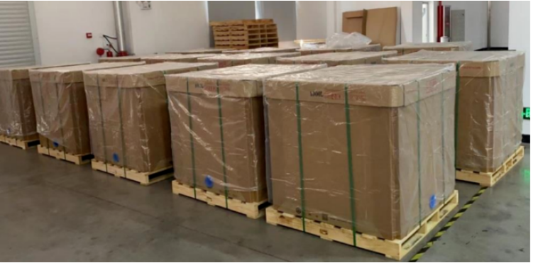 罐車OUT，環保級可折疊紙噸箱上線